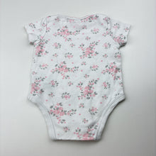 Load image into Gallery viewer, Girls Little Me, floral cotton bodysuit / romper, EUC, size 3 months,  