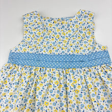 Load image into Gallery viewer, Girls Carters, lined floral cotton dress, FUC, size 00, L: 40cm