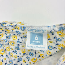 Load image into Gallery viewer, Girls Carters, lined floral cotton dress, FUC, size 00, L: 40cm