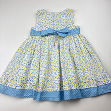 Load image into Gallery viewer, Girls Carters, lined floral cotton dress, FUC, size 00, L: 40cm