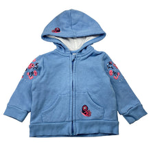 Load image into Gallery viewer, Girls Target, fleece lined zip hoodie sweater, FUC, size 00,  