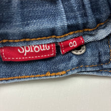 Load image into Gallery viewer, Unisex Sprout, lightweight denim pants, adjustable, FUC, size 00,  
