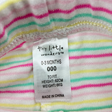 Load image into Gallery viewer, Girls Tiny Little Wonders, soft cotton leggings / bottoms, EUC, size 000,  