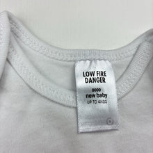 Load image into Gallery viewer, Girls Target, white cotton bodysuit / romper, girl, FUC, size 0000,  