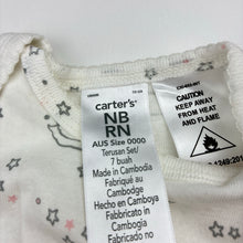 Load image into Gallery viewer, Girls Carter's, cute cotton bodysuit / romper, swans, EUC, size 0000,  