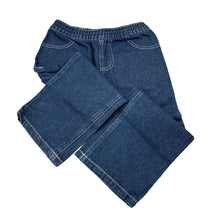 Load image into Gallery viewer, Boys H&amp;T, dark denim pants, elasticated, Inside leg: 38cm, EUC, size 3,  
