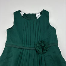 Load image into Gallery viewer, Girls Carter's, bottle green lined tulle party dress, EUC, size 0, L: 42cm
