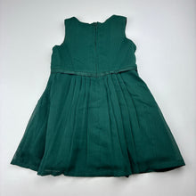 Load image into Gallery viewer, Girls Carter's, bottle green lined tulle party dress, EUC, size 0, L: 42cm
