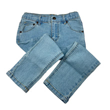 Load image into Gallery viewer, Girls Cotton On, blue stretch denim jeans, adjustable, Inside leg: 34.5cm, GUC, size 3,  