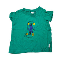 Load image into Gallery viewer, Boys Target, green cotton t-shirt / top, skateboard, EUC, size 00,  