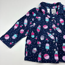 Load image into Gallery viewer, Girls Brilliant Basics, flannel cotton pyjama top, EUC, size 1,  