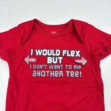 Load image into Gallery viewer, Boys red, bodysuit / romper, GUC, size 0,  