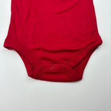 Load image into Gallery viewer, Boys red, bodysuit / romper, GUC, size 0,  