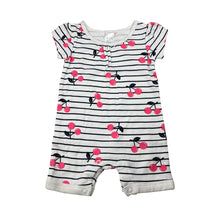 Load image into Gallery viewer, Girls Tiny Little Wonders, soft cotton romper, cherries, EUC, size 000,  