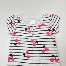 Load image into Gallery viewer, Girls Tiny Little Wonders, soft cotton romper, cherries, EUC, size 000,  