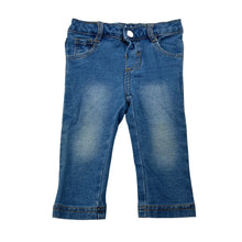 Load image into Gallery viewer, Girls Tiny Little Wonders, knit denim pants, elasticated, FUC, size 0,  