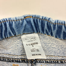 Load image into Gallery viewer, Girls Tiny Little Wonders, knit denim pants, elasticated, FUC, size 0,  