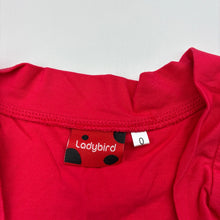 Load image into Gallery viewer, Girls Ladybird, red cotton shrug cardigan, EUC, size 0,  