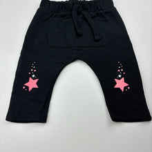 Load image into Gallery viewer, Girls Target, black fleece lined track / sweat pants, EUC, size 00,  