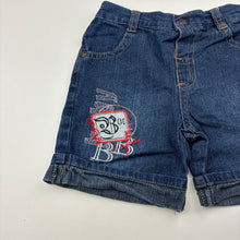 Load image into Gallery viewer, Boys Baby Baby, lightweight denim shorts,elasticated, GUC, size 00,  