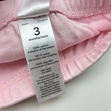 Load image into Gallery viewer, Girls Carter's, pink cotton leggings / bottoms, GUC, size 3 months,  