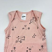 Load image into Gallery viewer, Girls Anko Baby, soft organic cotton bodysuit / romper, EUC, size 000,  