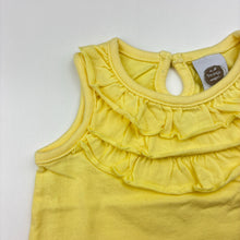 Load image into Gallery viewer, Girls Tiny Little Wonders, yellow cotton top, EUC, size 000,  
