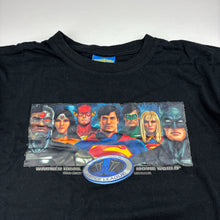 Load image into Gallery viewer, Boys Movie World, Justice League Alien Invasion t-shirt / top, GUC, size 12,  