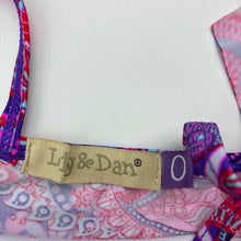 Load image into Gallery viewer, Girls Lily &amp; Dan, colourful paisley swim top, EUC, size 0,  