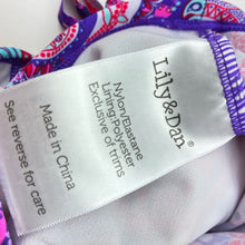 Load image into Gallery viewer, Girls Lily &amp; Dan, colourful paisley swim top, EUC, size 0,  