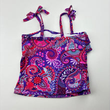 Load image into Gallery viewer, Girls Lily &amp; Dan, colourful paisley swim top, EUC, size 0,  
