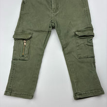 Load image into Gallery viewer, Unisex Cotton On, khaki soft feel cargo pants,adjustable, EUC, size 1,  