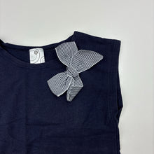 Load image into Gallery viewer, Girls Target, navy stretchy casual dress, GUC, size 3, L: 45cm