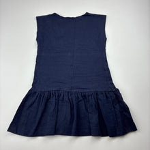 Load image into Gallery viewer, Girls Target, navy stretchy casual dress, GUC, size 3, L: 45cm