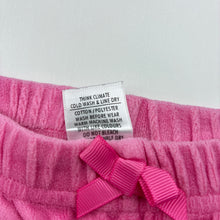 Load image into Gallery viewer, Girls Target, pink velour pants / bottoms, GUC, size 000,  