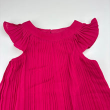 Load image into Gallery viewer, Girls H&amp;T, pink lightweight pleated party dress, GUC, size 2, L: 45cm