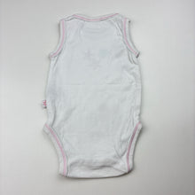 Load image into Gallery viewer, Girls Marquise, white cotton singletsuit / romper, starfish, GUC, size 000,  