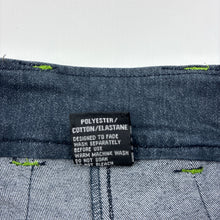 Load image into Gallery viewer, Girls Junior Zone, cropped lightweight denim pants, Inside leg: 34.5cm, W: 30cm across, GUC, size 7,  