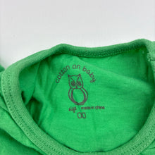 Load image into Gallery viewer, Girls Cotton On Baby, green cotton t-shirt / top,owl, GUC, size 00,  