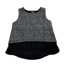 Load image into Gallery viewer, Girls Bardot Junior, dual layer black / metallic silver top, EUC, size 1,  