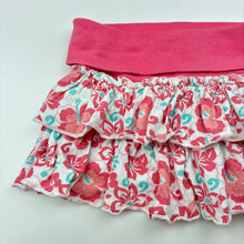 Load image into Gallery viewer, Girls Blue Seven, floral tiered skirt, elasticated, FUC, size 00-0,  