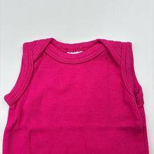 Load image into Gallery viewer, Girls Baby Berry, pink cotton singletsuit / romper, GUC, size 0000,  