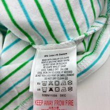 Load image into Gallery viewer, Boys Baby Patch, striped stretchy t-shirt / top,fish, FUC, size 0000,  