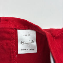 Load image into Gallery viewer, Boys Dymples, red cotton t-shirt / top,football, EUC, size 00,  