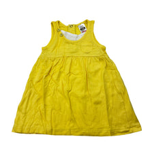 Load image into Gallery viewer, Girls Zara Baby, yellow cotton casual dress, GUC, size 00, L: 34cm