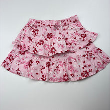 Load image into Gallery viewer, Girls H+T, lightweight floral cotton skirt,elasticated, GUC, size 2,  
