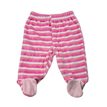 Load image into Gallery viewer, Girls My Kid, soft feel velour footed leggings / bottoms, EUC, size 0000,  