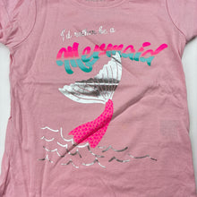 Load image into Gallery viewer, Girls Favourites, pink cotton t-shirt / top, mermaid, FUC, size 0,  