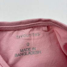 Load image into Gallery viewer, Girls Favourites, pink cotton t-shirt / top, mermaid, FUC, size 0,  