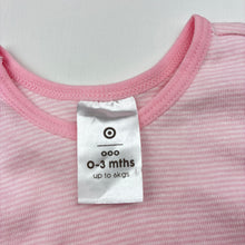 Load image into Gallery viewer, Girls Target, pink stripe cotton singlet top, EUC, size 000,  